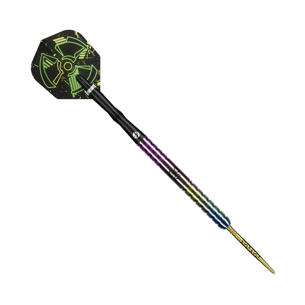 Image of the Shot Pro Series Stowe Buntz 3.0 Turbo Point 90% Tungsten Steel Tip Darts displayed on a white background