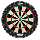 Shot Ranger Bristle Dartboard main product image showing the dartboard and product contents