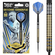 Ritchie Edhouse Madhouse Steel Tip Darts main product image showing the darts, packaging, flights, shafts, and included accessories