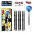 Rowby John Rodriguez Dagat Steel Tip Darts main product image showing the darts, packaging, flights, shafts, and included accessories