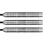 Rowby John Rodriguez Dagat Steel Tip Darts close up image showing detailed grip patterns, machining, coating, and precision craftsmanship