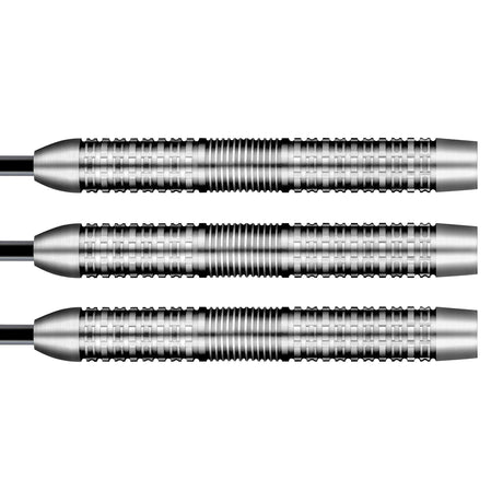 Rowby John Rodriguez Dagat Steel Tip Darts close up image showing detailed grip patterns, machining, coating, and precision craftsmanship