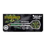 Stowe Buntz 2.0 Black Steel Tip Darts packaging image showing the retail presentation box and Shot branding