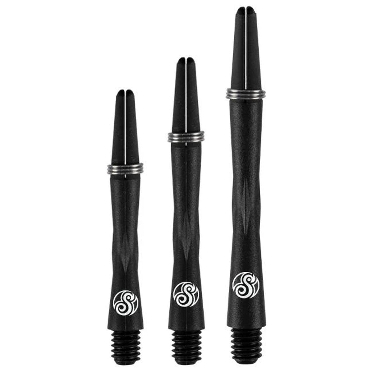 Shot Tao Carbon Shaft with Spring Ring Dart Stems main product image showing the dart stems and product contents