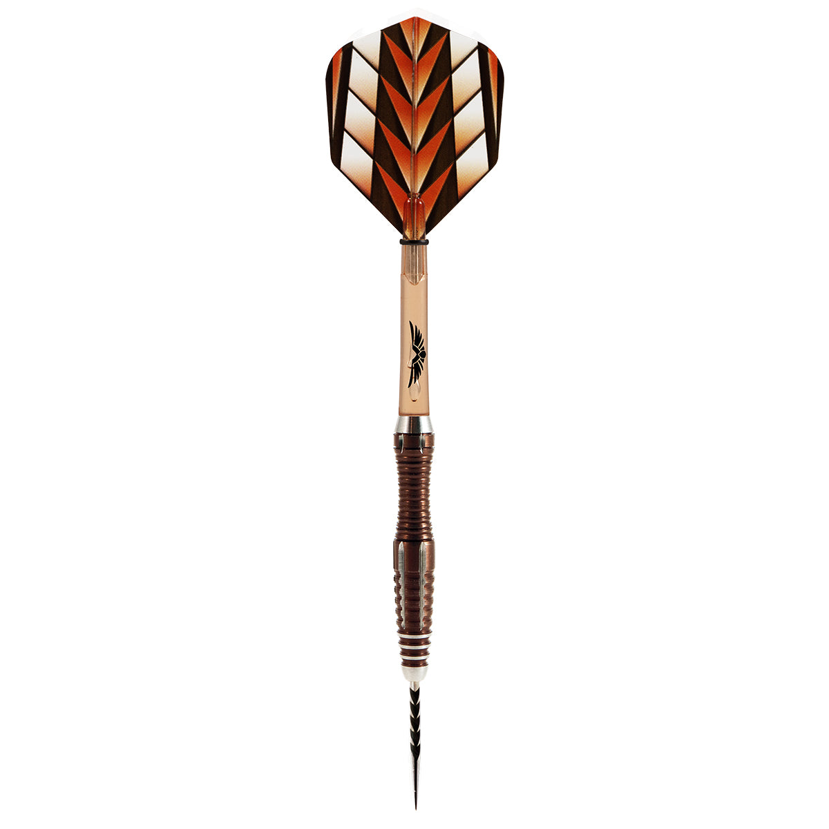 Tribal Weapon 1 Series Steel Tip Darts dynamic product image highlighting the full dart setup and barrel design