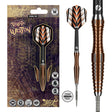 Image of the Shot Tribal Weapon 1 Series Turbo Point 90% Tungsten Steel Tip Darts displayed for retail sale with product packaging