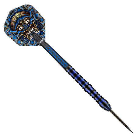 Tribal Weapon Java Steel Tip Darts angled product image displaying the barrel profile, grip layout, and design features
