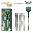 Tribal Weapon Toki Steel Tip Darts main product image showing the darts, packaging, flights, shafts, and included accessories