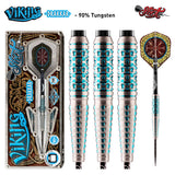 Viking Drakkar Steel Tip Darts main product image showing the darts, packaging, flights, shafts, and included accessories