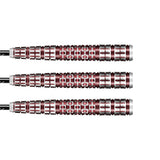 Viking Rannsaka Steel Tip Darts close up image showing detailed grip patterns, machining, coating, and precision craftsmanship