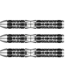Viking Wolf Steel Tip Darts close up image showing detailed grip patterns, machining, coating, and precision craftsmanship