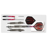 Warrior Hautoa Steel Tip Darts contents image displaying everything included inside the package