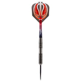 Warrior Hautoa Steel Tip Darts angled product image displaying the barrel profile, grip layout, and design features