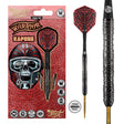 Image of the Shot Warrior Kapene Turbo Point 90% Tungsten Steel Tip Darts displayed for retail sale with product packaging