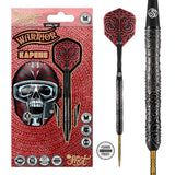 Image of the Shot Warrior Kapene Turbo Point 90% Tungsten Steel Tip Darts displayed for retail sale with product packaging