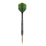 Warrior Rutene Steel Tip Darts angled product image displaying the barrel profile, grip layout, and design features