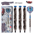Warrior Tipu Steel Tip Darts main product image showing the darts, packaging, flights, shafts, and included accessories