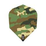Shot Woodlands Camo Green Dart Flights No6