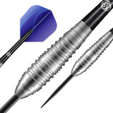 Zen Budo Steel Tip Darts dynamic product image highlighting the full dart setup and barrel design