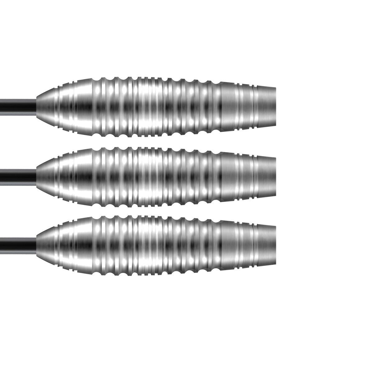 Zen Budo Steel Tip Darts close up image showing detailed grip patterns, machining, coating, and precision craftsmanship