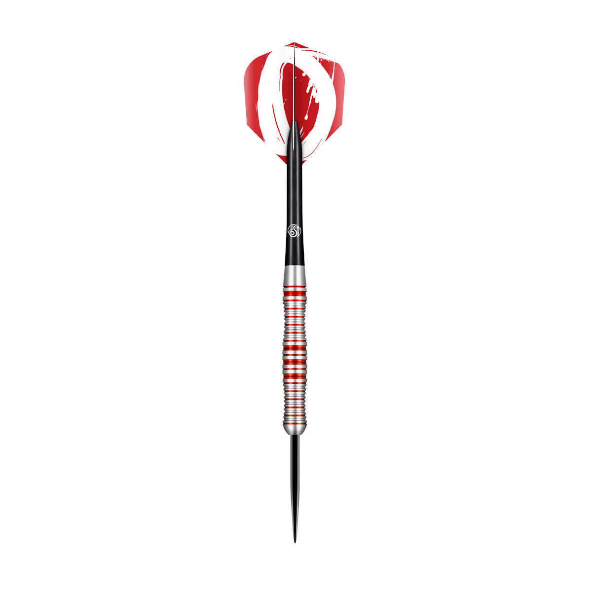 Zen Enso Steel Tip Darts angled product image displaying the barrel profile, grip layout, and design features