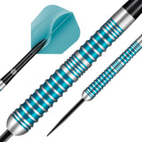 Zen Jutsu V2 Steel Tip Darts dynamic product image highlighting the full dart setup and barrel design
