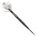 Zen Satori Steel Tip Darts angled product image displaying the barrel profile, grip layout, and design features