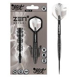 Zen Satori Steel Tip Darts packaging exterior image showing the outer box artwork, branding, and presentation design