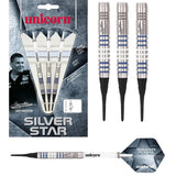 Gary Anderson Silver Star Style 1 80% Tungsten Soft Tip Darts by Unicorn