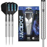 Adrian Lewis G4 Steel Tip Darts main product image showing the darts, packaging, flights, shafts, and included accessories