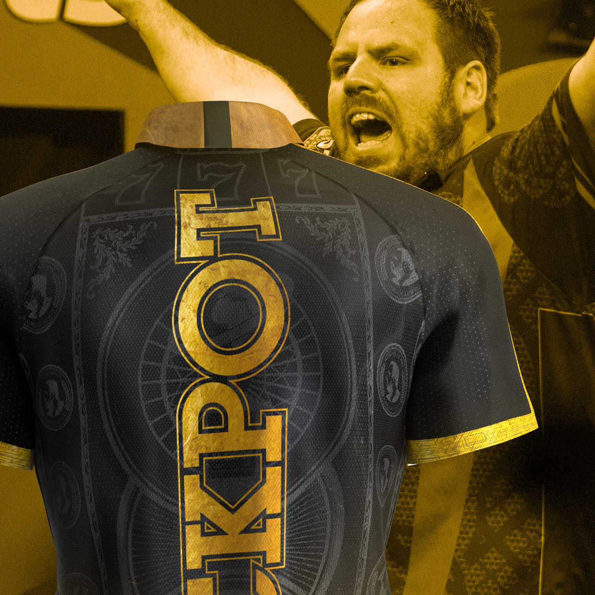 Target Adrian Lewis Playing Shirt rear view image showing the back design and player branding