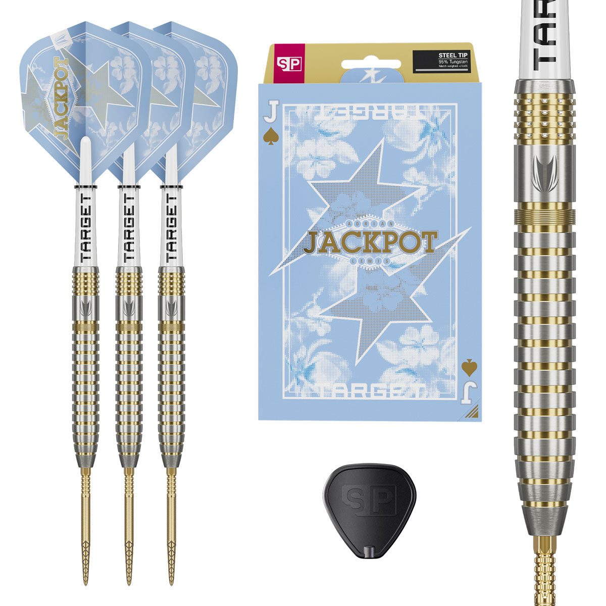Target Adrian Lewis Showdown Swiss Point 95% Tungsten Steel Tip Darts