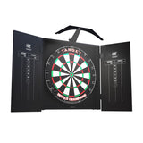Target ARC Cabinet Complete Darts Centre with Lighting main product image showing the darts cabinet and product contents