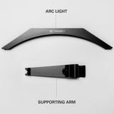 Target ARC Dartboard Light product image showing the lighting system in its separate parts