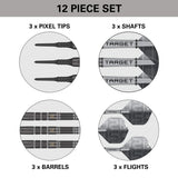 Aspinall X Echo Soft Tip Darts contents image displaying everything included inside the box