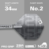 Aspinall x Echo SP Steel Tip Darts showing the included flight shape and shaft length supplied with the darts