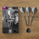 Aspinall x Echo SP Steel Tip Darts lifestyle image featuring the darts in a premium playing environment