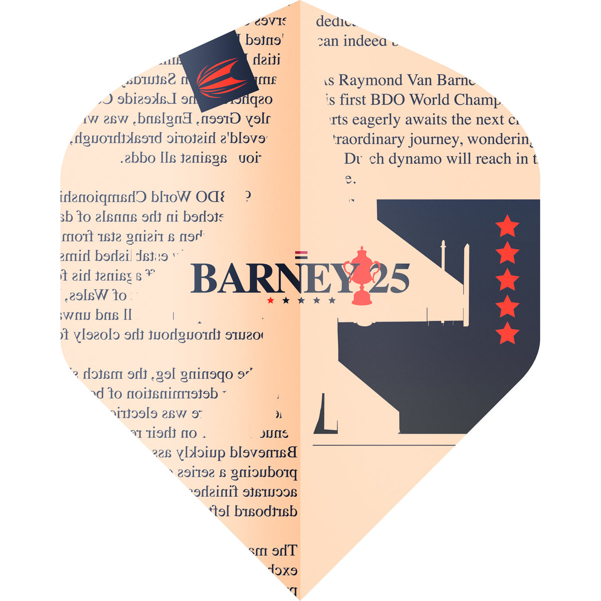 Barney 25 3 Sets Pro.Ultra No2 Dart Flights by Target product image on a white background.