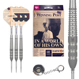 Barney 25 SP Steel Tip Darts main product image showing the darts, packaging, flights, shafts, and included accessories