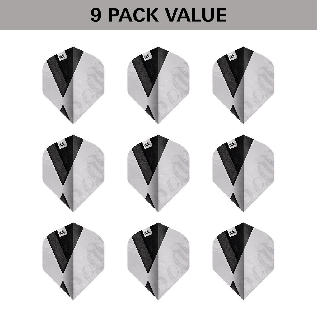 Target Beau Greaves G1 Pro Ultra Dart Flights (3 Sets) image showing the included 9 pack of dart flights.