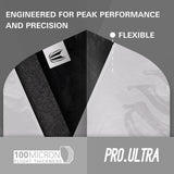 Target Beau Greaves G1 Pro Ultra Dart Flights (3 Sets) image highlighting the Pro.Ultra flight range and key performance features.