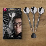 Beau Greaves G1 darts lifestyle image featuring a premium darts setup and modern playing environment