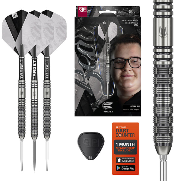 t*3様 新品未開封 TARGET BEAU GREAVES G1 ボウ・グリー Target Beau Greaves G1 90% Tungsten SP Steel Tip Darts – Double