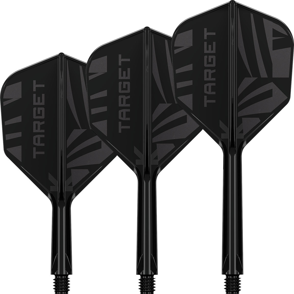Target  Printed Black K-Flex Integrated Flights & Shafts No6