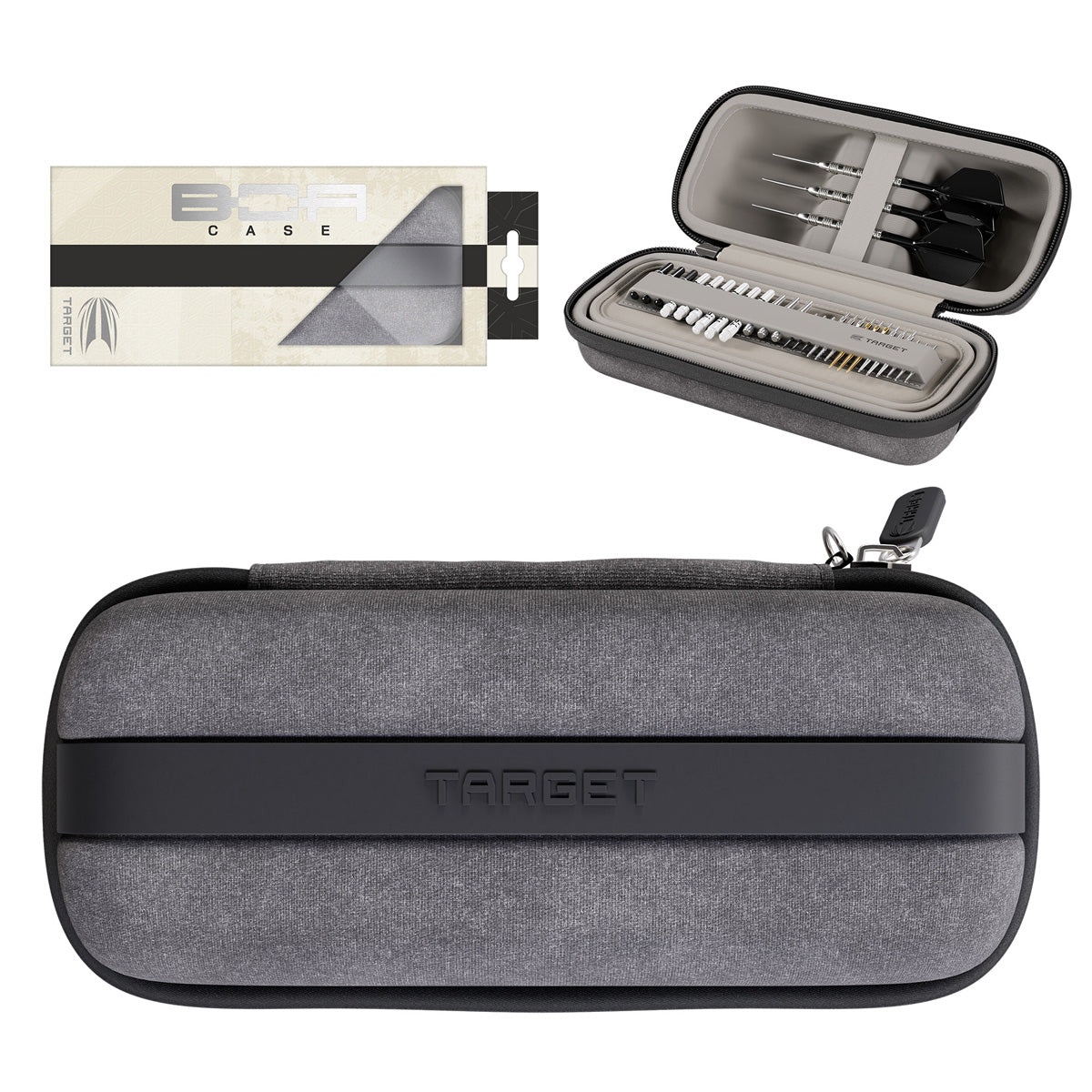 Target BOA Case Grey main product image showing the case and included contents