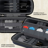 Target BOA Case Navy image highlighting the internal storage compartments, straps, and accessory holders