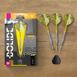 Bolide 03 SP Steel Tip Darts lifestyle image featuring the darts in a premium home darts setup