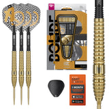 Bolide Envy 03 SP Steel Tip Darts main product image showing the darts, packaging, flights, shafts, and included accessories