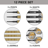 Bolide Envy 10 Soft Tip Darts contents image displaying everything included inside the box