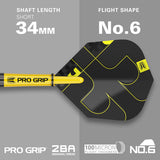 Bolide Void 03 SP Steel Tip Darts showing the included flight shape and shaft setup supplied with the darts